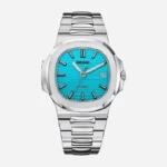 Seiko Mod Nautilus Tiffany Sky Blue 41mm - Custom Automatic Watch | NH35
